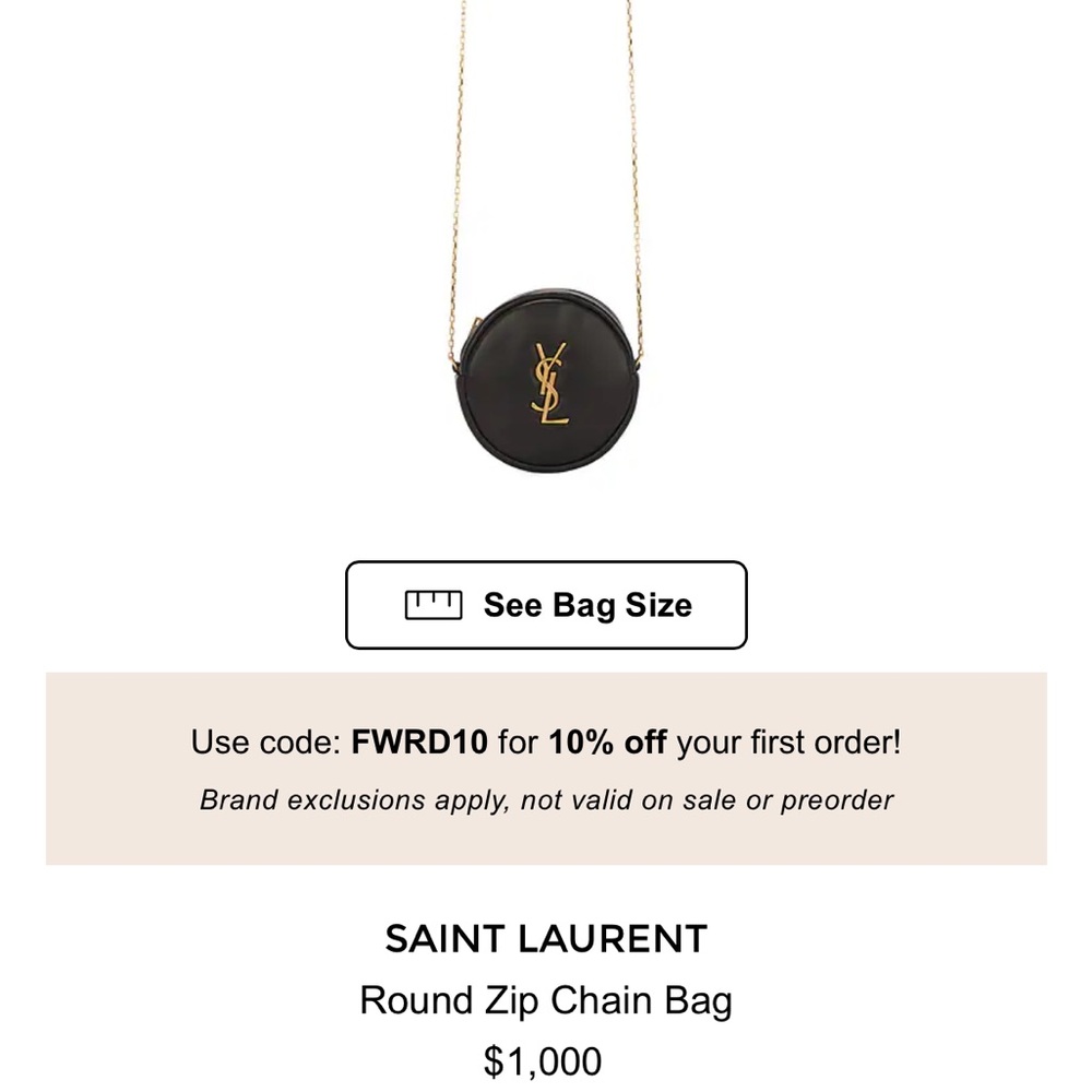 YSL around chain bag small